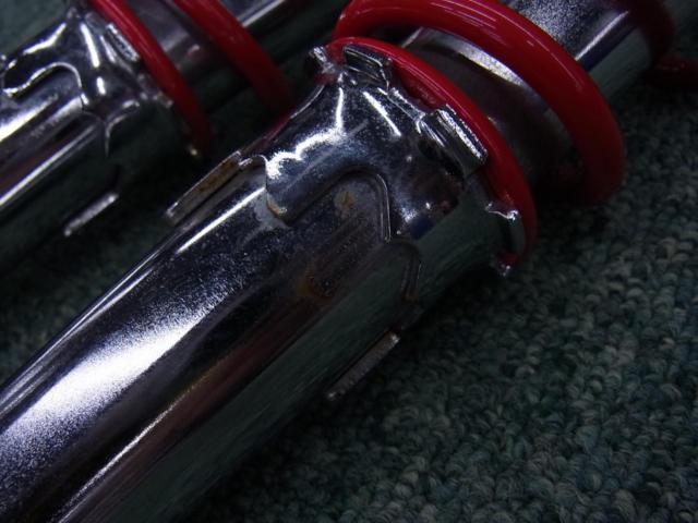DAX125より取外し メーカー不明 リアショック 左右セット 上下穴径10mm 自由長330mm
