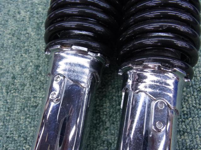 DAX125より取外し メーカー不明 リアショック 左右セット 上下穴径10mm 自由長315mm