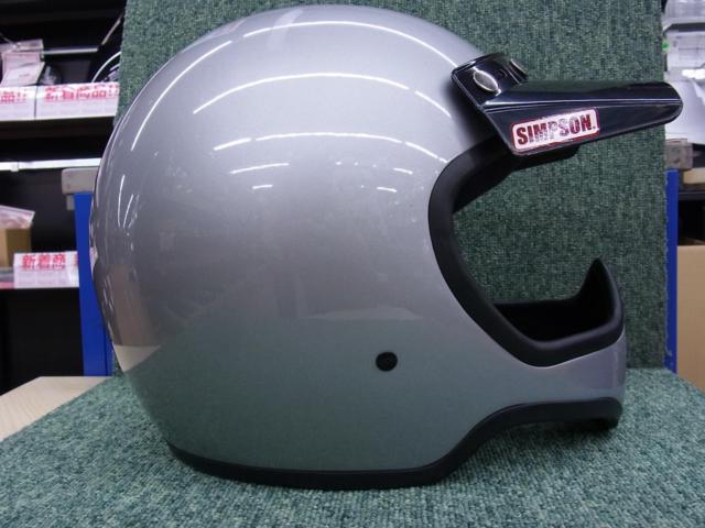 Lサイズ(59-60cm) SIMPSON(シンプソン) M50 フルフェイスヘルメット シルバー