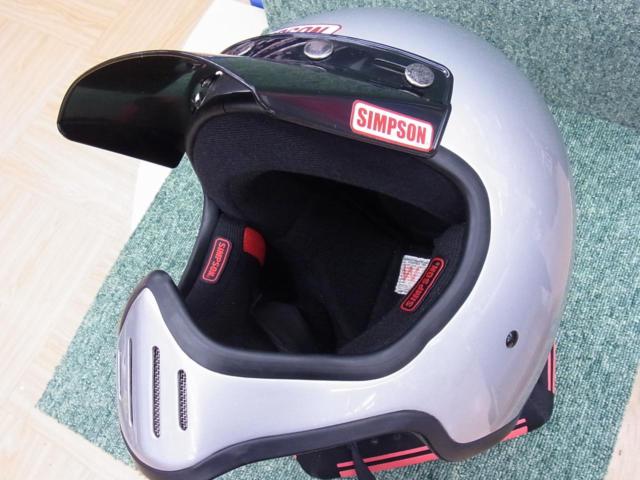 Lサイズ(59-60cm) SIMPSON(シンプソン) M50 フルフェイスヘルメット シルバー
