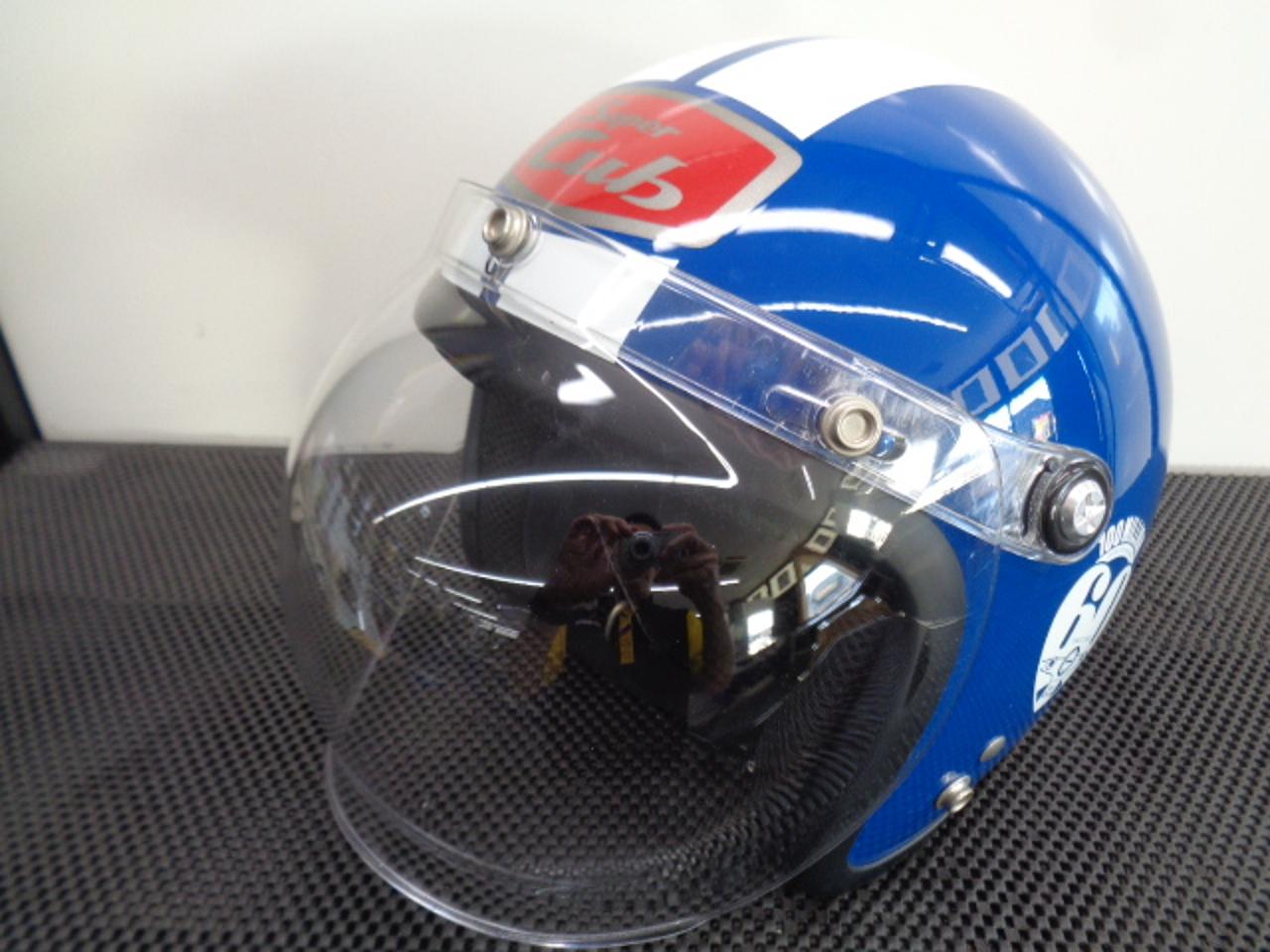 【HONDA】 ジェットヘルメット Super Cub 60周年記念 ブルー フリーサイズ