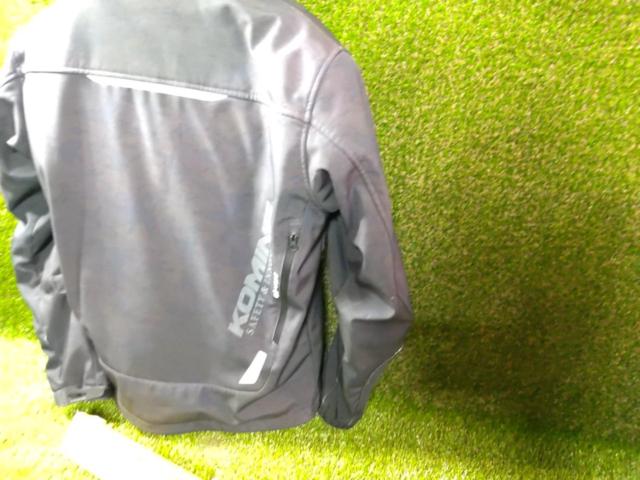 【KOMINE】07-579 プロテクトソフトシェルウインターパーカ ※フード欠品 ブラックカモ サイズ:XL
