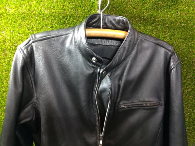 【Rookie leathers】シングルライダース レザージャケット サイズ:LL