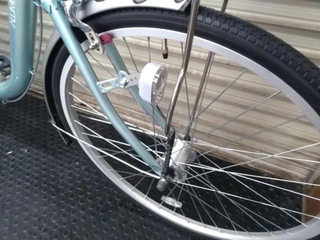 MIYATA DALU-60A4 ALUMISTAR U 26×1-3/8インチシングルギアシティサイクル ライトグリーン