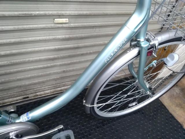 MIYATA DALU-60A4 ALUMISTAR U 26×1-3/8インチシングルギアシティサイクル ライトグリーン