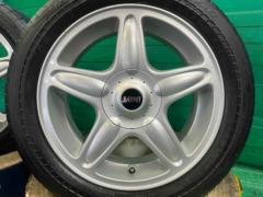 ミニ純正5スターブラスターR103  + BRIDGESTONE（ﾌﾞﾘﾁﾞｽﾄﾝ） ポテンザS001RFT　ランフラットタイヤ付き　ミニ　4穴車　R50、R53、R56などに♪
