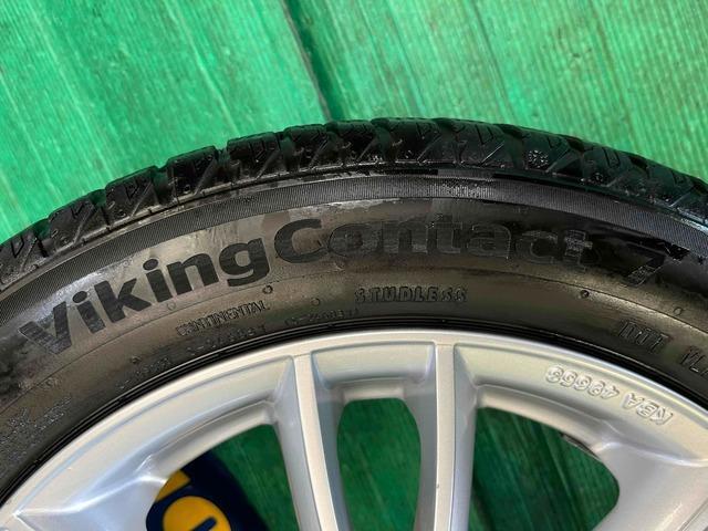 MAKジャッキー  + Continental（ｺﾝﾁﾈﾝﾀﾙ） バイキングコンタクト７　スタッドレスセット　ミニ4穴車　R50、R53、R56、フィット、ヴィッツ、アクアなどに♪