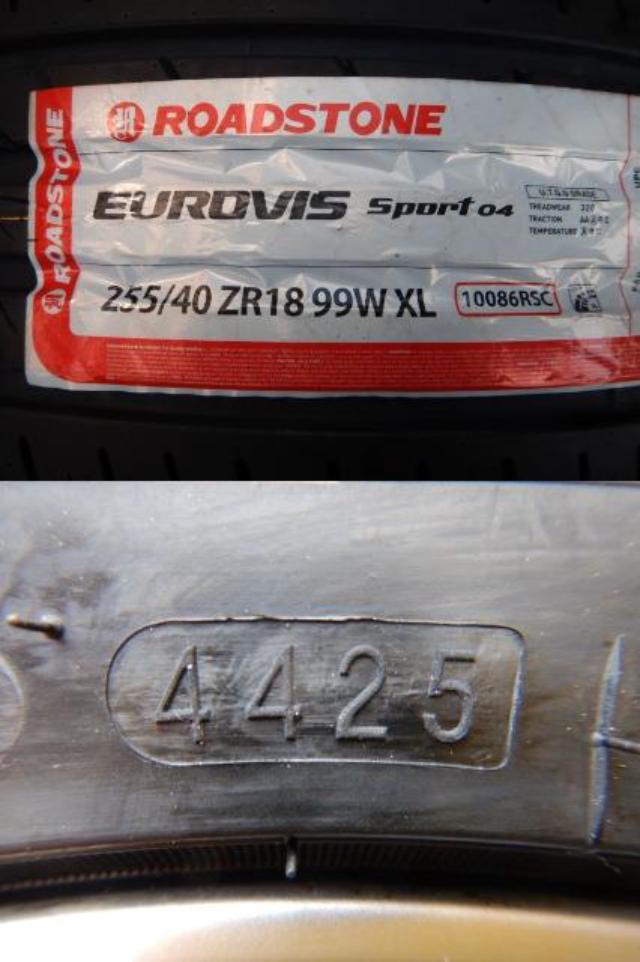 BMW純正スタースポーク400M  + ロードストーン ユーロビズSP04　新品タイヤ付き！　BMW3シリーズ（F30、F31）、4シリーズ（F32、F33、F36）などに♪