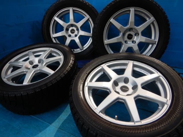 テクマグ207R  + BRIDGESTONE（ﾌﾞﾘﾁﾞｽﾄﾝ） ブリザックRFT　溝たっぷりランフラットスタッドレス付！　BMW X3（F25）、X4（F26）などに♪