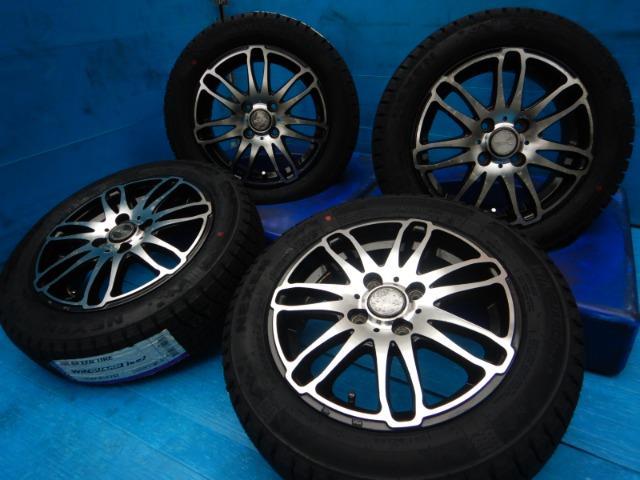 SG-E  + NEXEN（ﾈｸｾﾝ）/ROADSTONE ウインガードアイス2　軽自動車用　新品スタッドレスタイヤ付き！　NBOX、ルークス、タント、スペーシア、eKなどに♪