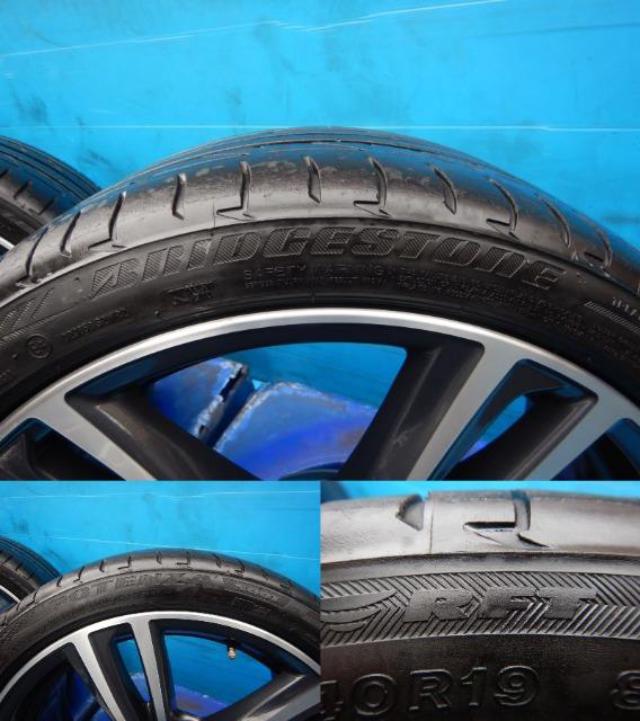 BMW純正ダブルスポーク442M  + BRIDGESTONE（ﾌﾞﾘﾁﾞｽﾄﾝ） ポテンザS001RFT　BMW承認ランフラットタイヤ付！BMW3シリーズ（F30、F31）、4シリーズ（F32、F33、F36）、X1（E84）などに♪