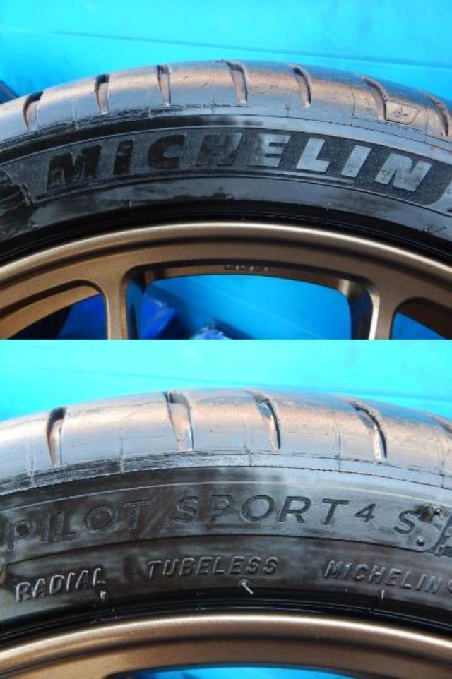 BBS　RI-A　RI-A024・RI-A025  + MICHELIN(ﾐｼｭﾗﾝ) パイロットスポーツ4S　美品♪ 鍛造ホイール！　BMW1シリーズ（F20、E87）、2シリーズクーペ（F22）、3シリーズ（E46、E36）、Z4（E85）、Z3などに♪