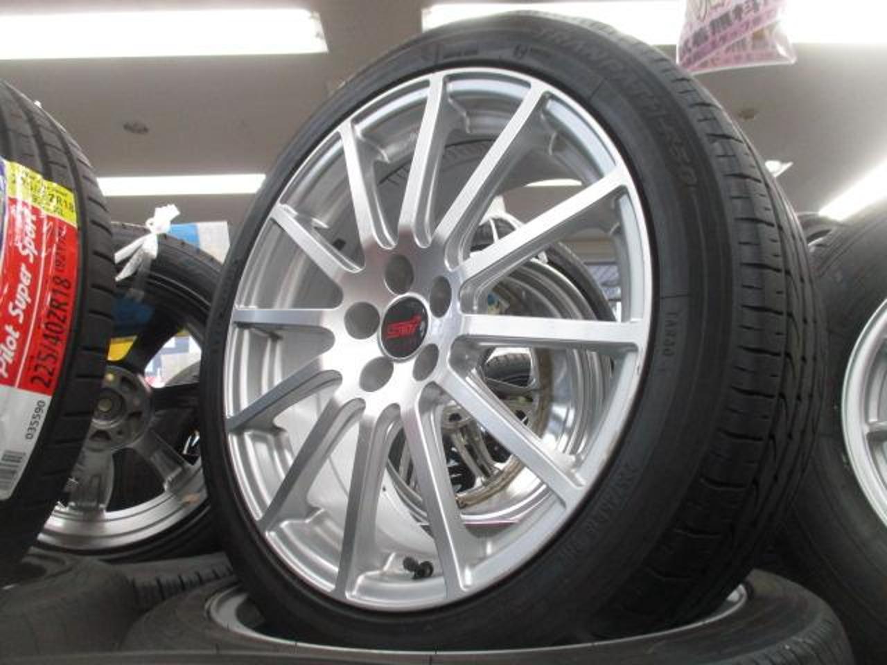 SUBARU STI 12本スポークホイール + TOYO TRANPATH R30 | カー用品 タイヤホイールセット 18インチタイヤ ...