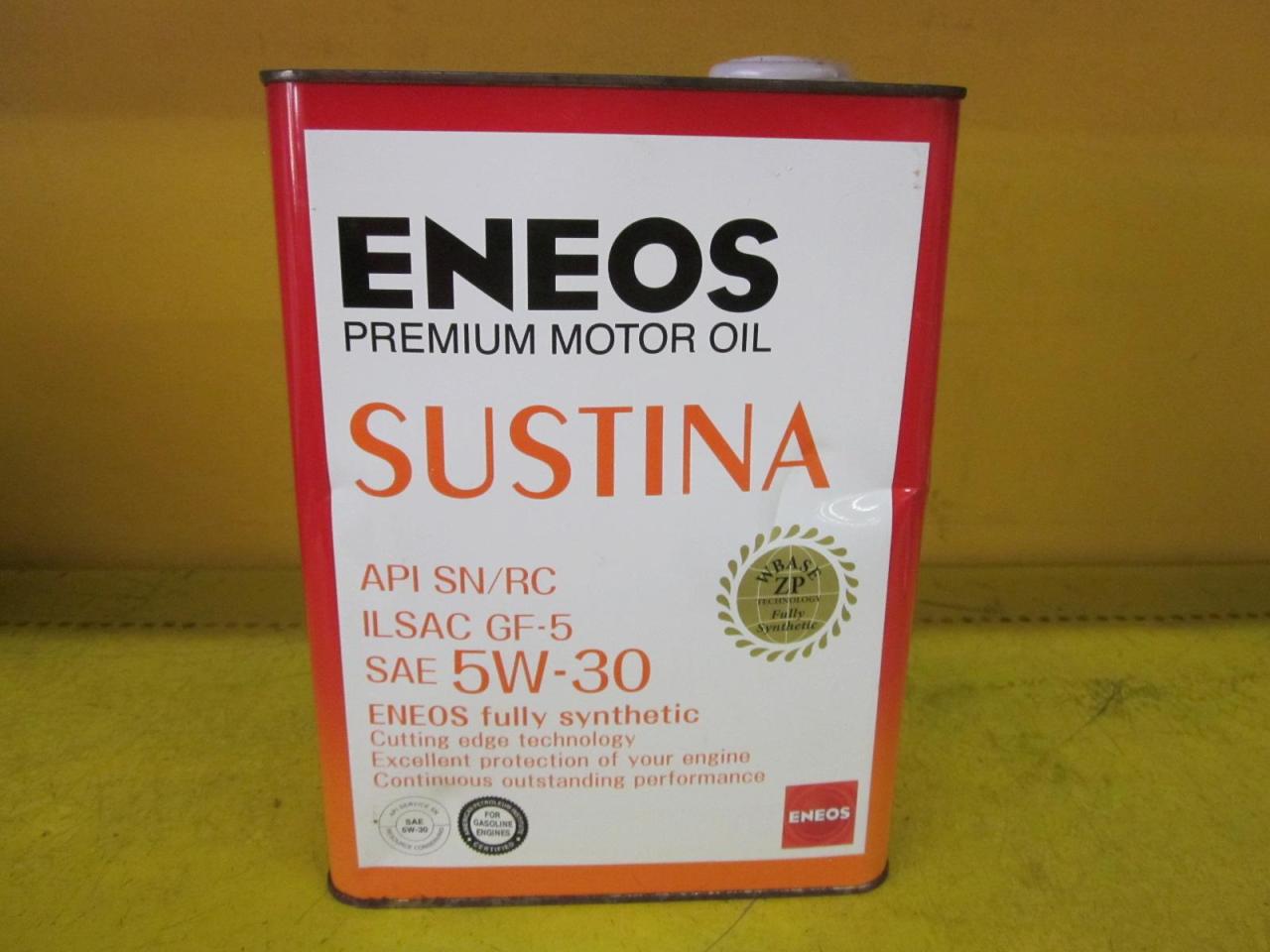 Sustina ENEOS SUSTINA 5W-30 | カー用品 ケミカル用品 オイル(各種)を通販で購入する | 中古カー&バイク用品の販売ならアップガレージ