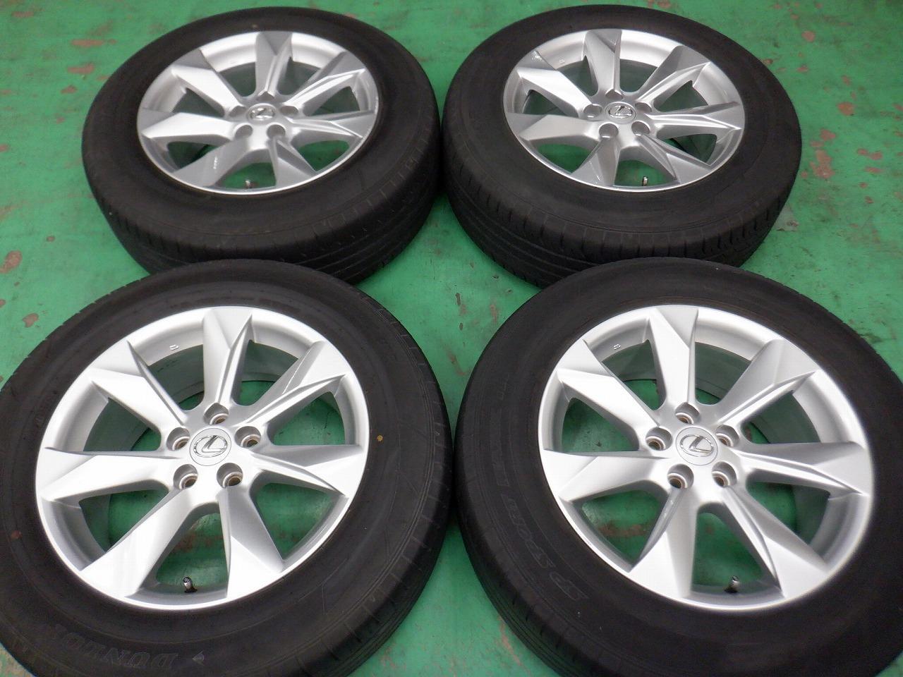 Lexus Rx200t Rims 6LEXUS純正 (レクサス) LEXUS RX200t純正 + DUNLOP(ダンロップ) SP SPORT MAXX 050 | 中古品 ...