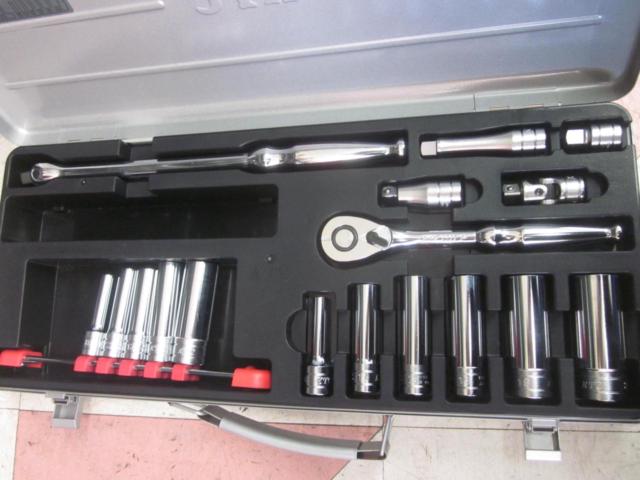 京都機械工具(KTC) 9.5mm (3/8インチ) ディープソケット レンチセット 17点 TB3L11X