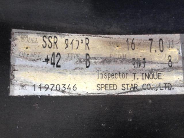 SSR Type-R | 中古品 | アップガレージ 岡崎宇頭店 | カー用品 アルミホイール 16インチホイールを通販で購入する | 中古 ...