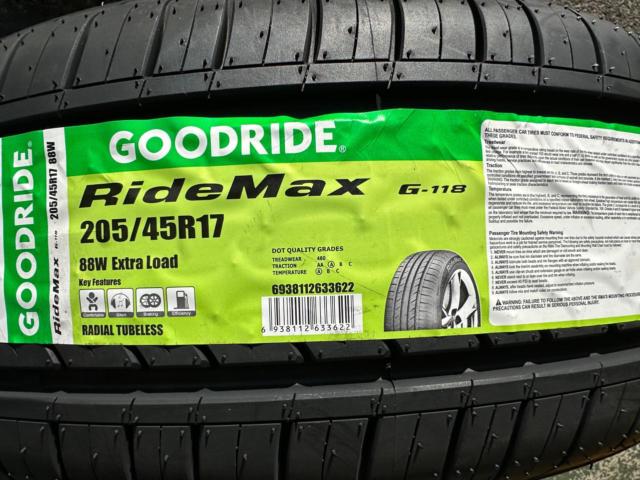 Good Ride Ridemax Tires GOODRIDE RideMax G-118 | 新古品 | アップガレージ 桑名店 | カー用品 タイヤ 17インチタイヤを通販で購入する ...