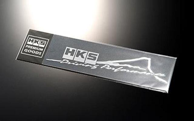สติ๊กเกอร์ HKS 51003-AK116 FUJIYAMA สีเงิน 235mm×52mm