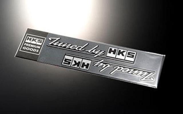 สติ๊กเกอร์ HKS 51003-AK117 ปรับแต่งโดย BLACK 2 ชิ้น 190mm×35mm