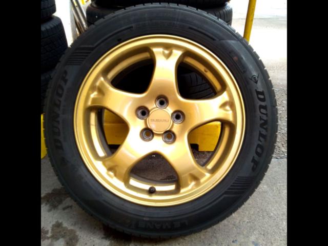 ล้ออลูมิเนียม SUBARU GC8 Impreza แท้ + DUNLOP LE MANS V+ (Y09089)