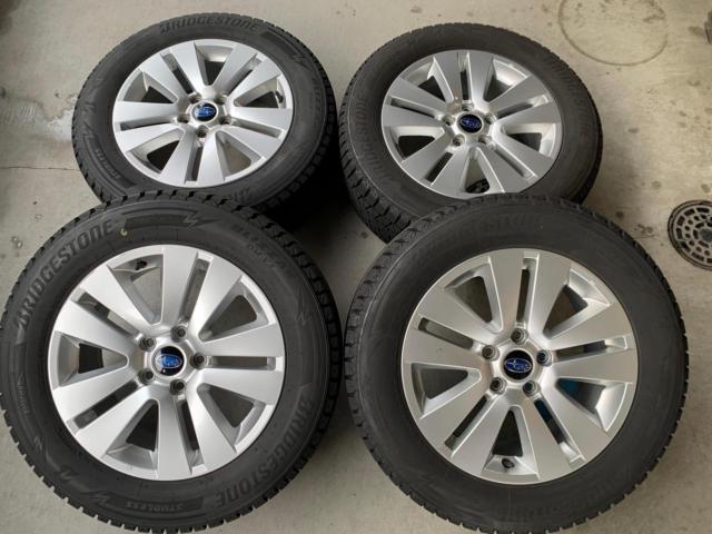 โกดัง11 Subaruแท้Forester ล้อ17นิ้วอลูมิเนียม+BRIDGESTONE BLIZZAK DM-V3