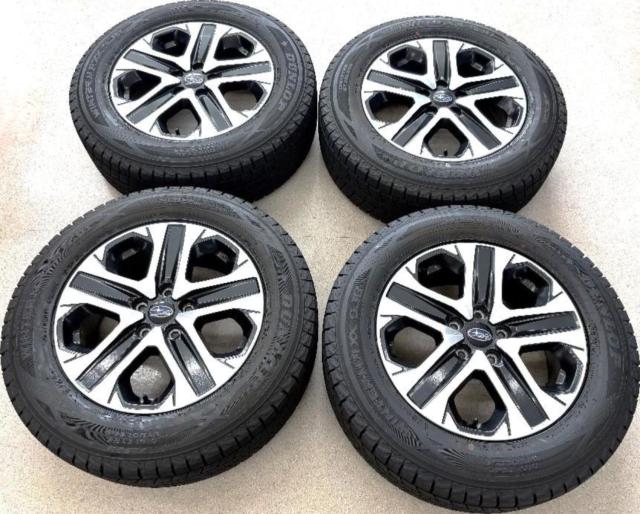 Subaru BS9 Legacy Outback แท้ + DUNLOP WINTERMAXX SJ8+ 225/65R17 102Q Made in 2025 4 ชิ้น