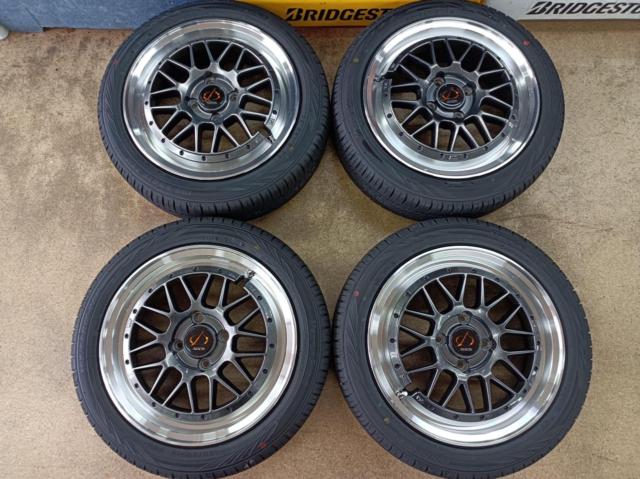 ล้อแม็ก HOT STUFF Stich MESH RM + AUTOBACS Maxrun Efficia 75V