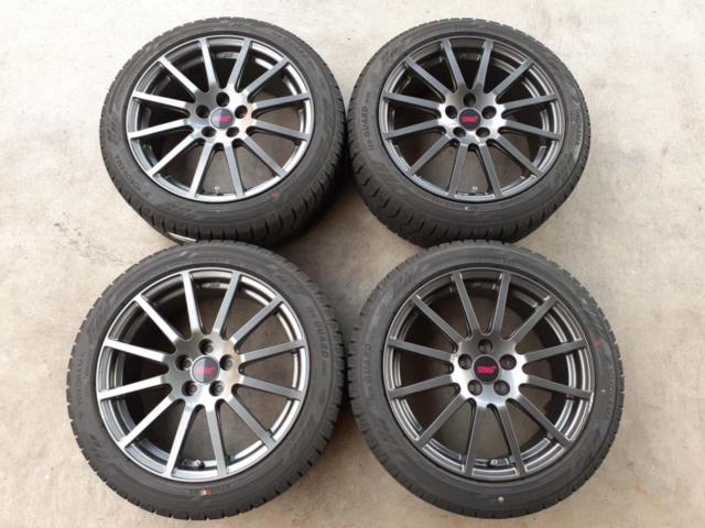 คอนสีน้ำเงิน SUBARU STI Performance 15 ซี่ + YOKOHAMA iceGUARD iG60 205/50R17