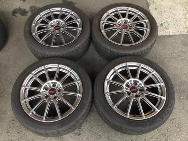 ล้อ Subaru (SUBARU) GDB/Impreza WRX STI OP STI แท้ + BRIDGESTONE (Bridgestone) POTENZA RE004