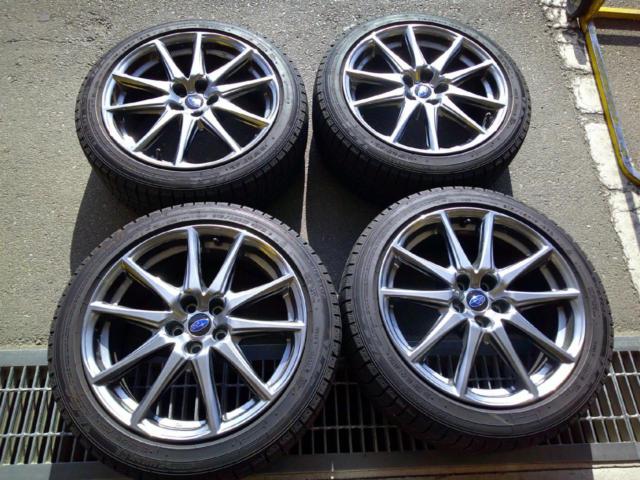 RX2606-709S SUBARU BRZ ZD8 ล้อแท้+DUNLOP WINTERMAXX WM03 ชุด 4 ชิ้น