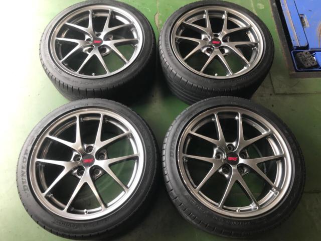 SUBARU VAB WRX STI Type-S ล้อ BBS แท้ + DUNLOP SPORT MAXX RT