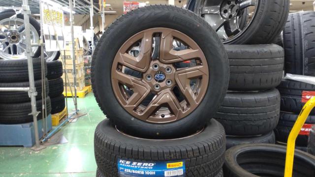 ☆ชุดเบี่ยงยางใหม่☆ ล้อแท้ Subaru Forester/SL5 SPORT + PIRELLI ICE ZERO ASIMETRICO