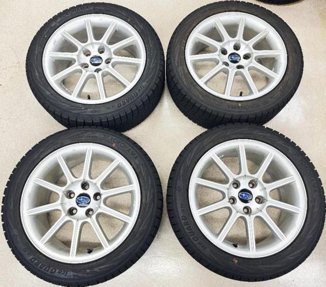 SUBARU GDB series Impreza STI late แท้ + YOKOHAMA iceGUARD7 iG70 235/45R17 94Q ผลิตปี 2024 4 ชิ้น