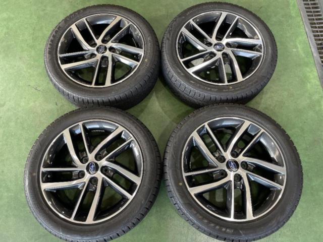 Subaru แท้ OP SAA (ประดับยนต์ Subaru) ล้ออะลูมิเนียม SAA3104610 + BRIDGESTONE BLIZZAK VRX3 215/50R17 Made in 2022 ชุด 4 ชิ้น