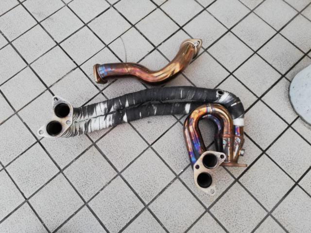 ท่อไอเสีย Kamikaze สีขาวขุ่น + ข้อต่อท่อ ■GR86 ZN8/BRZ ZD8