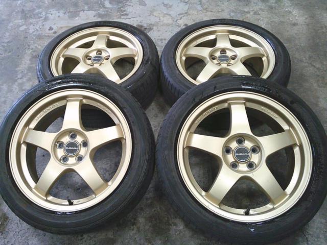 ล้อเสริม Subaru RAYS + DUNLOP LEMANSⅤ