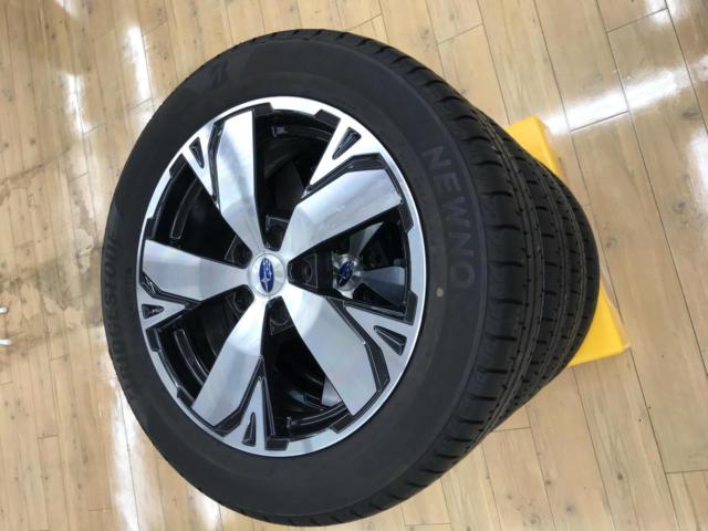 ☆ลองใส่ฟรี!!☆ ล้ออะลูมิเนียมแท้ Subaru SK Forester/ADVANCE + BRIDGESTONE NEWNO 255/55R18 ผลิตปี 2023